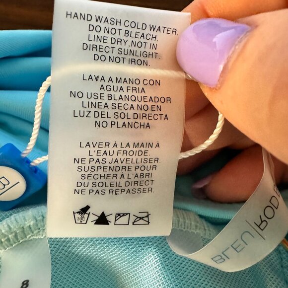 Bleu Rod Beattie Around The‎ Block Asymmetrical One Piece Sz 8 - Picture 8 of 9